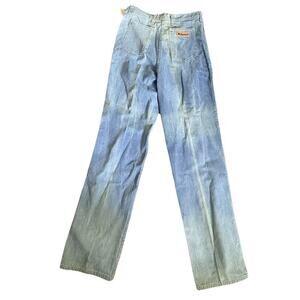 Vtg Deadstock 1970s Retro High Waist Wide Leg Jeans Women’s Size 12